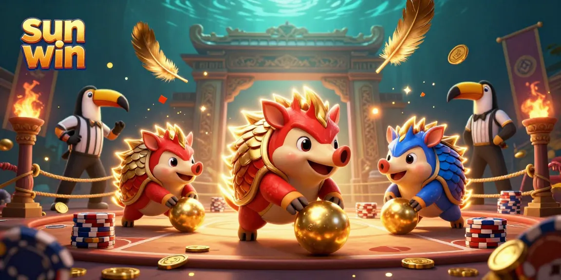 Experience thrilling sun win gaming with dynamic pangolins and vibrant casino elements.