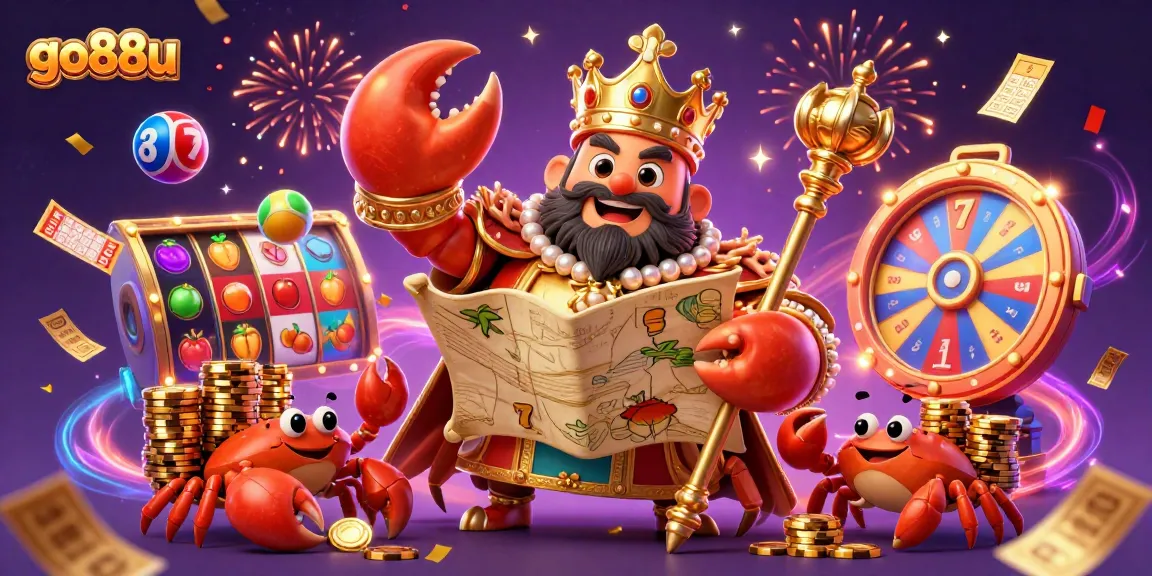 Experience winning strategies with go88u in a vibrant casino scene filled with treasures and excitement.