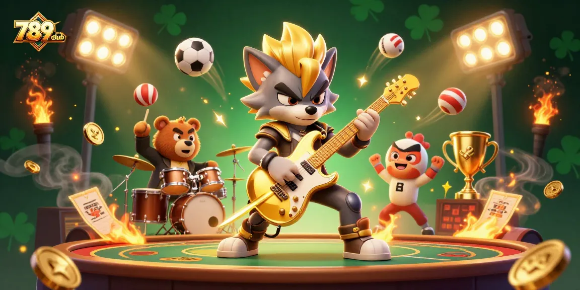 Experience the thrill of 789club with dynamic casino action featuring cartoon characters and exciting game elements.